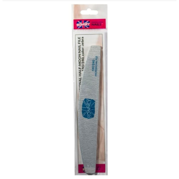 RONNEY - Pilnik do paznokci zebra NAILFILE HALF - MOON (180/240) 1 szt. RN 263    ZO